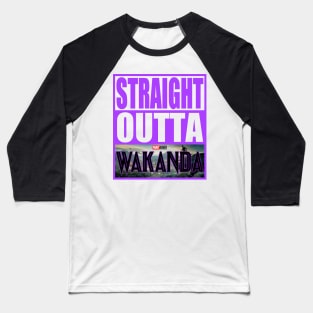 Straight Outta Wakanda Black Panther Namor Marvel MCU Baseball T-Shirt